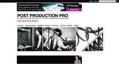 Desktop Screenshot of postproductionpro.com